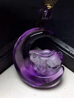 【天然】アメジスト ネックレス 26g