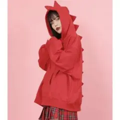 W♡C ザウルスパーカー 赤