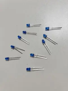 発光ダイオード　2.8-3.2V 20mA 外径3.0mm ブルーLED