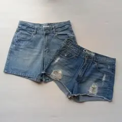 【2枚セット】COLZA ショーティ　ショートパンツ　デニム