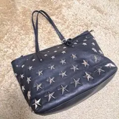 訳あり　JIMMY CHOO　ジミーチュウ　トートバッグ　スタッズ　レザー
