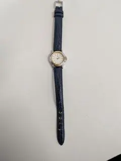 TRUSSARDI アナログ時計 ネイビー 稼働品