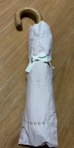 トッカ　TOCCA セット 折りたたみ傘 レインコート ポンチョ ピンク L 晴雨兼用・UVカット率(紫外線遮蔽率)99.9%以上・遮光率99.9%以上