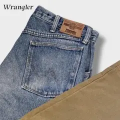 USA W34 Wrangler ドッキング ハンティング デニム バイカラー