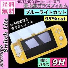 新品*Switch ライト ガラスフィルム ブルーライトカット 9H