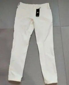 MIDORI PF1 ホワイト スリムフィットパンツ