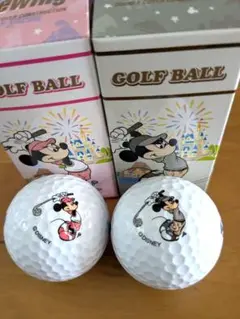 ディズニー ゴルフボール 2個セット 未使用