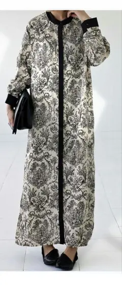 antiquaアンティカ オリエンタル柄シャツワンピース