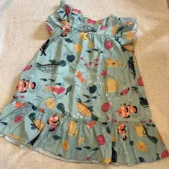 shein 水族館柄ノースリーブワンピース