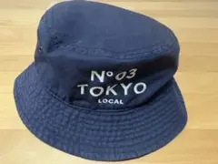 NEW HATTAN ネイビー バケットハット S/M