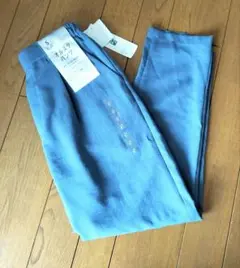 接触冷感　オルスタパンツ・テーパード・ブルー・Sサイズ