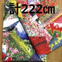 【特価】１組限り★シーチング★チューリップ畑セット★パッチワーク風