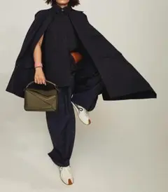 LOEWE detachable-cape coat ケープコート ロエベ