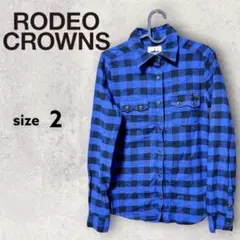 【コットン100%】RODEO CROWNS チェック柄 シャツ