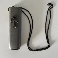 グレー クロスモチーフ 電子タバコケース