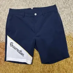 【ほぼ新品】レザレクション　ゴルフ　メンズ　半ズボン　ネイビー　M