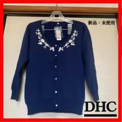 DHC カーディガン 7分丈 レディース  L ネイビー 30代 40代 50代