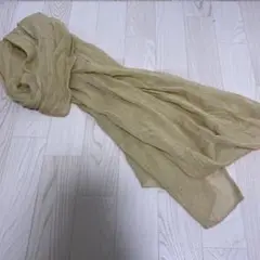 ベージュ 大ストール　200✖️86