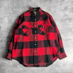 Lee リー ウール バッファローチェック シャツ Large