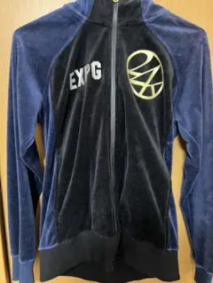 美品 希少XL 24karats EXILE ベロアジャージ セットアップ 黒金