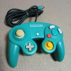動作品！ゲームキューブ コントローラー エメラルド　GC