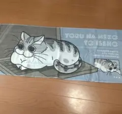 夜は猫といっしょ　キュルガ　タオル　フェイスタオル　しまむら　ドンキ　コラボ