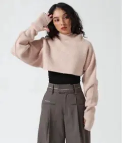 ニット YENN(イエン) SHORT HOODIE GLOVE PO