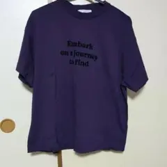 ショコラフィネローブ 紫 半袖Tシャツ フリーサイズ
