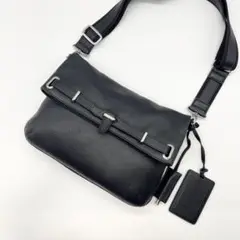 良品✨ペッレモルビダ　ショルダーバッグ　メイデンヴォヤージュ　シボ革　ネイビー