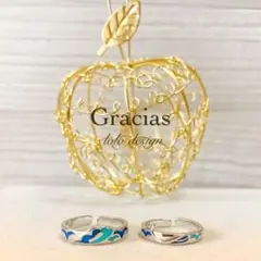 新品☆安心のメルカリ便☆指輪☆2個セット☆ カラフル ☆ペアリング ☆男女兼用y