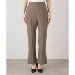 noble サイドベンツスリムパンツ　36 ベージュ
