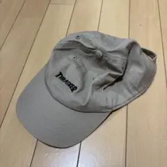 THRASHER キャップ ベージュ ロゴ 刺繍 帽子 ストリート スラッシャー