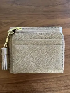 お値下げしました！リズディス二つ折り財布 本革　グレーベージュ