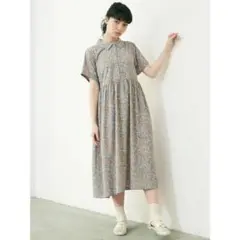 merry jenny シフォンflowerシャツワンピース