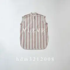 YLEVE イレーヴ ストライプ ノースリーブ ブラウス