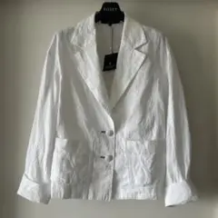 新品　紙タグ付き　麻綿ランバンコレクション　ジャケット　38 定価93500円