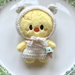 skzoo 10cm ぬい服 白くま3点セット(ポガリ用)