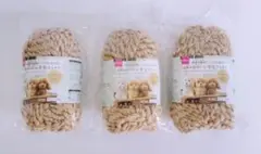 DAISO ふわふわカール羊毛フェルト　アプリコット　3個　3玉　①