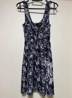 ゴーストオブハーレム★ワンピース★花柄★ブラック系★ チュニック
