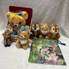 チップとデール クラリス　ぬいぐるみ 6体セット
