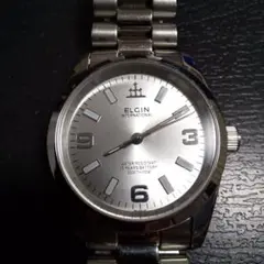 ELGIN INTERNATIONAL クォーツオールステンレス 訳あり稼働品