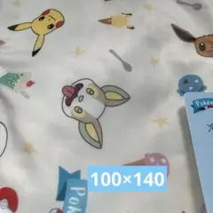 ポケモン　冷感ケット　ハーフサイズ　ポッチャマ　ピカチュウ　イーブイ　寝具