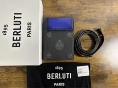 新品　定価26万円　Berluti クレストロゴ パティーヌレザー フォンポーチ