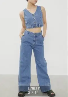 VELA WIDE FLARE DENIM－A 504824847