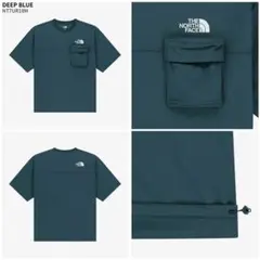 THE NORTH FACE EIRA POCKET Tシャツ ディープブルー