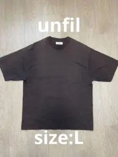 unfi ダークブラウン ポケットTシャツ