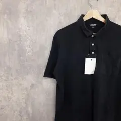 【B086】黒のポロシャツ ポケット付き