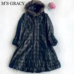 美品✨M'S GRACY ダウンコート レッキスラビットファー 2way 38
