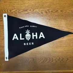 Aloha Beer Canvas Pennant