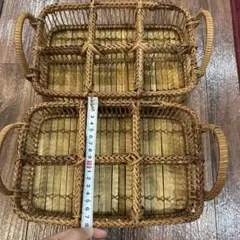 アジアン雑貨　バスケット・かご 収納用 2個セット